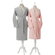 Özdilek Camellia Happy Aile Bornoz Seti Gri Pembe