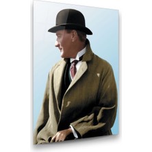 Glass Art Atatürk Dikey Cam Tablo