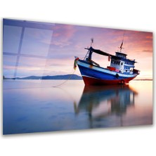 Glass Art Balıkçı Teknesi Yatay Cam Tablo