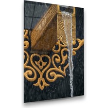 Glass Art Kabe Akan Su Dikey Cam Tablo