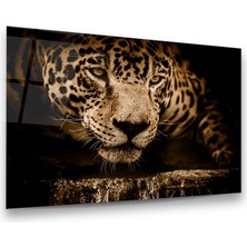 Glass Art Jaguar Yatay Cam Tablo