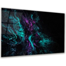 Glass Art Soyut Foto Manipülasyon Yatay Cam Tablo