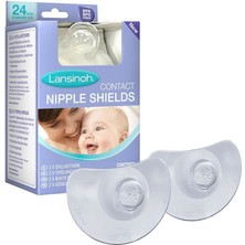 Lansinoh Göğüs Ucu Koruyucu 2x24 mm Silikon Materyal ile M Beden 2 Adet Ultra İnce ve Esnek