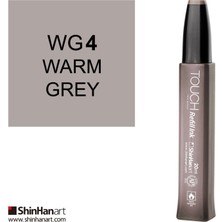 Touch Twin Marker Yedek Mürekkep 20 ml Wg4 Sıcak Gri