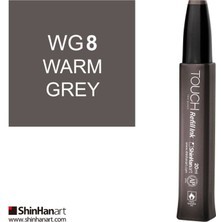 Touch Twin Marker Yedek Mürekkep 20 ml Wg8 Sıcak Gri