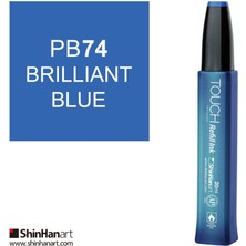 Touch Twin Marker Yedek Mürekkep 20 ml PB74 Brilliant Blue