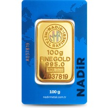 Nadir Gold 24 Ayar Külçe Gram Altın 100 Gr.