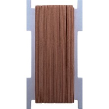 Hobizubi 8 mm Kahve Yassı Lastik - 50 Metre