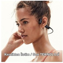 Aftershokz Aeropex Kemik Iletimli Kablosuz Bluetooth Kulaklık-Mavi