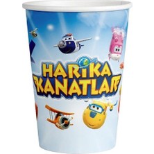 Festivall Harika Kanatlar Karton Bardak 8'li(8 Oz)