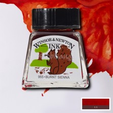 Winsor & Newton Winsor&newton Ink Çizim Mürekkebi 14 ml 074 Burnt Sienna