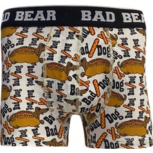 Bad Bear Bad Dog Koyu Beyaz Erkek Boxer