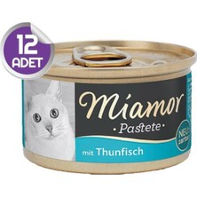 Miamor Pastate Ton Balıklı Kedi Konservesi 12 x 85 gr