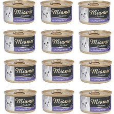 Miamor Kedi Konserve Yürekli Yaş Mama 12 x 85 gr