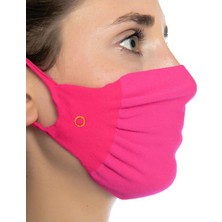 YOUNICK Fuşya Yıkanabilir Antibakteriyel 3lü Steril Paket Maske