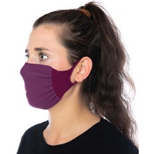 Mor Yıkanabilir Antibakteriyel 3lü Paket Maske
