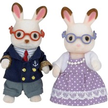 Sylvanian Families Çikolata Kulaklı Tavşan  Anneanne ve Dede 5190