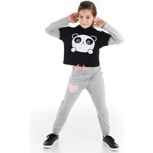 Denokids Minik Panda Kız Çocuk Eşofman Takım