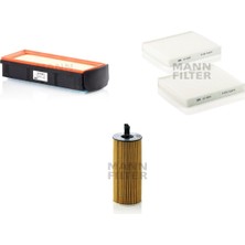 Mann Fılter Bmw 5 Gt 530 D (F07GT) 258 Hp (Motor Kodu N57D30A) 12-17 Mann Filtre Bakım Seti