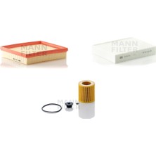 Mann Fılter Bmw 320I (F30/31) 184 Hp 12-18 Mann Filtre Bakım Seti