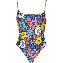 Arena W Allover U Back One Piece Kadın Siyah Yüzücü Mayosu 003057100