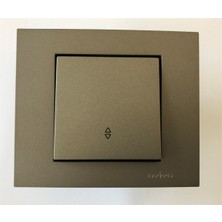 Çağatay Elektrik Çağatayelektrik Ovivo Grano Antrasit Vavien Mekanizma+Çerçeve