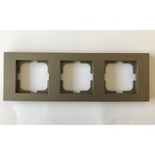 Çağatay Elektrik Çağatayelektrik Ovivo Grano Antrasit Üçlü Çerçeve(12 Adet)