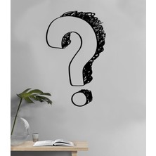 Sticker Sepetim Soru Işareti Sembol Dekoratif Duvar Sticker