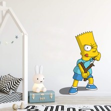 Sticker Sepetim Sapancı Bart Simpson Çocuk Odası Dekoratif Duvar Sticker