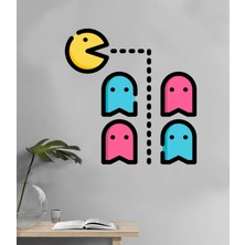 Sticker Sepetim Pacman Dekoratif Duvar Sticker