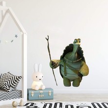 Sticker Sepetim Kungfu Panda Kaplumbağa Çocuk Odası Dekoratif Duvar Sticker