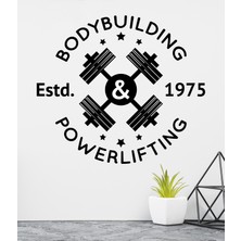 Sticker Sepetim Body Building Powerlifting Dekoratif Duvar Sticker