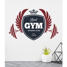 Sticker Sepetim Best Center Gym Clup Renkli Dekoratif Duvar Sticker