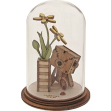 Kloche Special Mum Özel Anne Sevimli Ayıcık El Yapımı Cam Fanus Dekoratif Obje