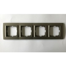 Çağatay Elektrik Çağatayelektrik Ovivo Mina Antrasit Dörtlü Çerçeve(12 Adet)