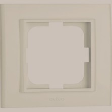 Çağatay Elektrik Çağatayelektrik Ovivo Mina Krem Tekli Çerçeve(12 Adet)