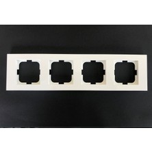 Çağatay Elektrik Çağatayelektrik Ovivo Grano Beyaz Dörtlü Çerçeve(12 Adet)