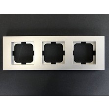 Çağatay Elektrik Çağatayelektrik Ovivo Grano Gümüş (Silver) Üçlü Çerçeve(12 Adet)