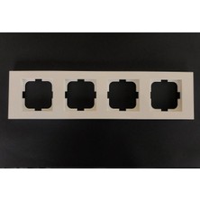 Çağatay Elektrik Çağatayelektrik Ovivo Grano Krem Dörtlü Çerçeve(12 Adet)