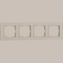 Çağatay Elektrik Çağatayelektrik Ovivo Mina Krem Dörtlü Çerçeve(12 Adet)