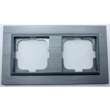 Çağatay Elektrik Çağatayelektrik Ovivo Quantum Gümüş Ikili Çerçeve(12 Adet)