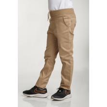 Çocuk Rıbana Bel Camel Canvas Okul Pantolonu