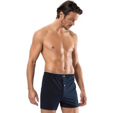 Erdem 3 Adet 1400 Penye Boxer Külot Lacivert Abani Classic