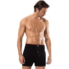 Erdem 5 Adet 1400 Penye Boxer Külot Siyah Abani Classic