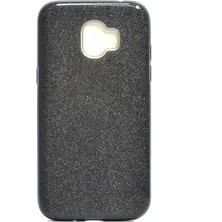 MobaxAksesuar Samsung Galaxy J2 Pro 2018 Kılıf Simli Parlak Shining Kapak