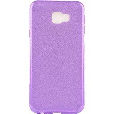 MobaxAksesuar Samsung Galaxy J7 Prime Kılıf Simli Parlak Shining Kapak