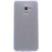 MobaxAksesuar Samsung Galaxy A8 Plus 2018 Kılıf Simli Parlak Shining Kapak
