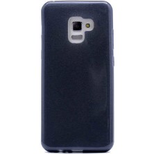 MobaxAksesuar Samsung Galaxy A8 2018 Kılıf Simli Parlak Shining Kapak
