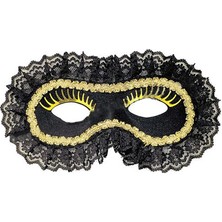 Ufuk Şaka Oyunları Merkezi Dantelli Siyahlı Göz Maske