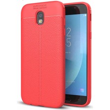 MobaxAksesuar Samsung Galaxy J730 Pro Kılıf Deri Tarzı Niss Silikon Case
